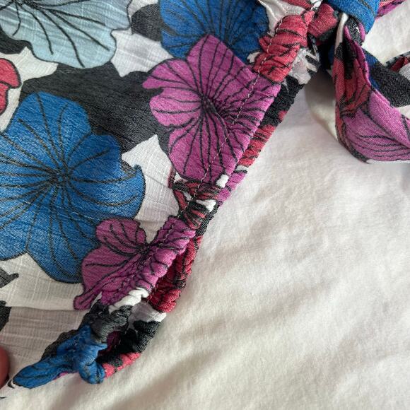 By Design NWT OTS tie wrists floral print tunic blouse sz XL - Picture 11 of 13